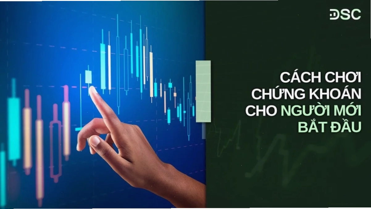 Bàn tay đặt lệnh mua bán trên ứng dụng giao dịch chứng khoán