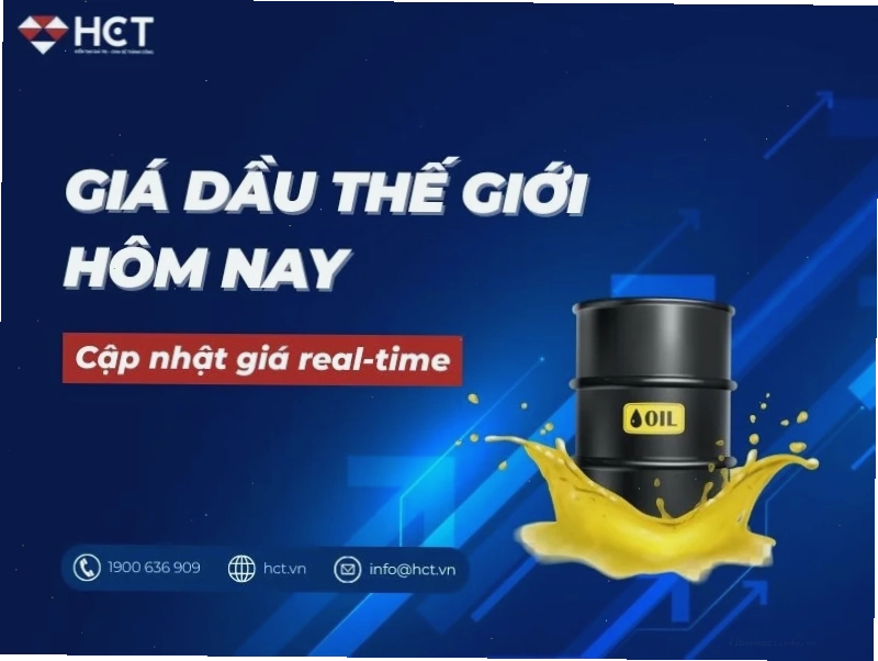 Biểu đồ giá dầu Brent và WTI