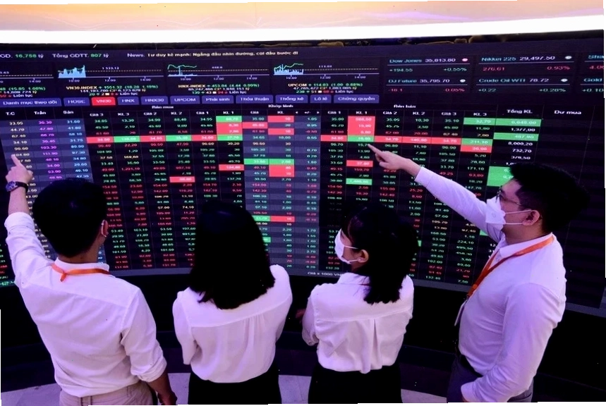Biểu đồ giao dịch trên sàn chứng khoán HNX