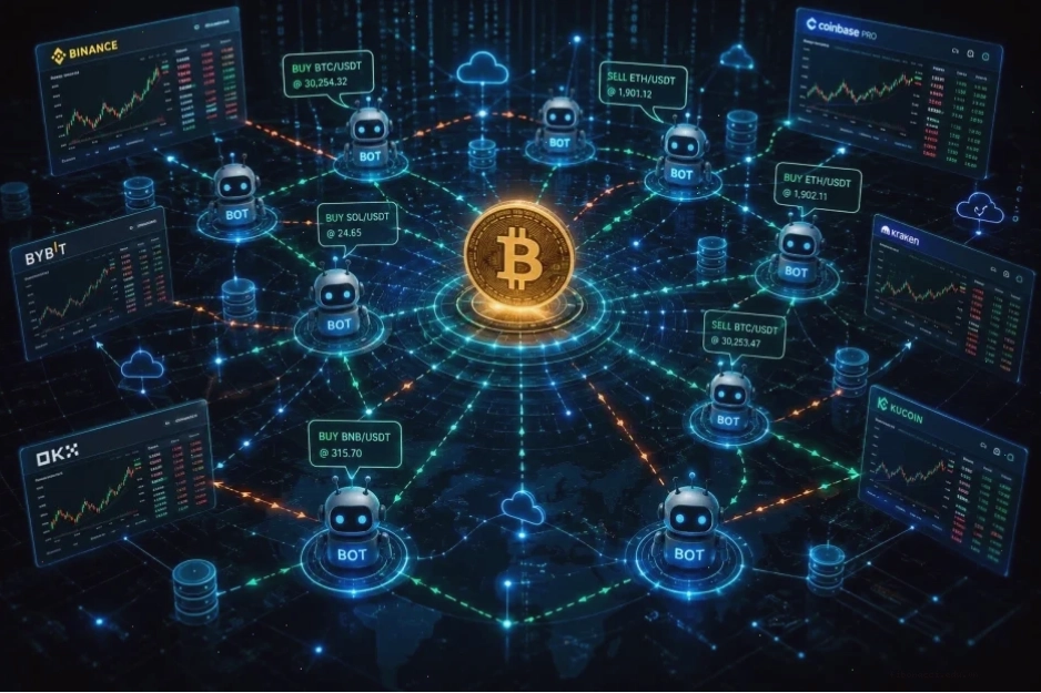Biểu đồ lợi nhuận từ bot trade coin