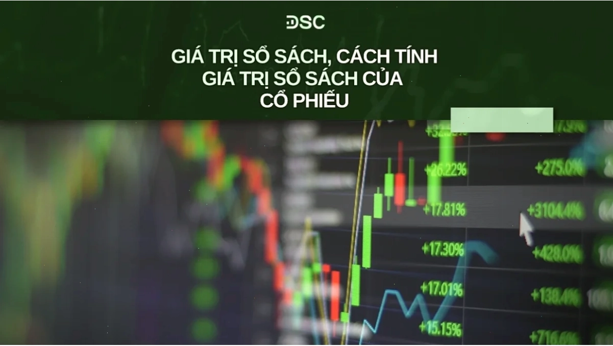 Biểu đồ so sánh giá trị sổ sách và giá thị trường
