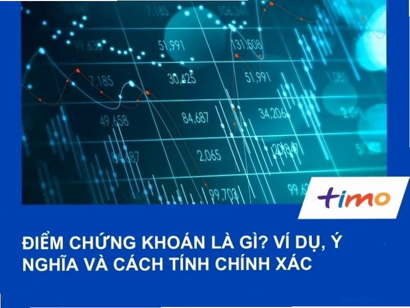 Biểu đồ thể hiện các yếu tố ảnh hưởng đến điểm chứng khoán