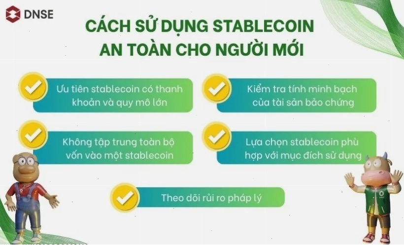Cách sử dụng stablecoin an toàn cho người mới