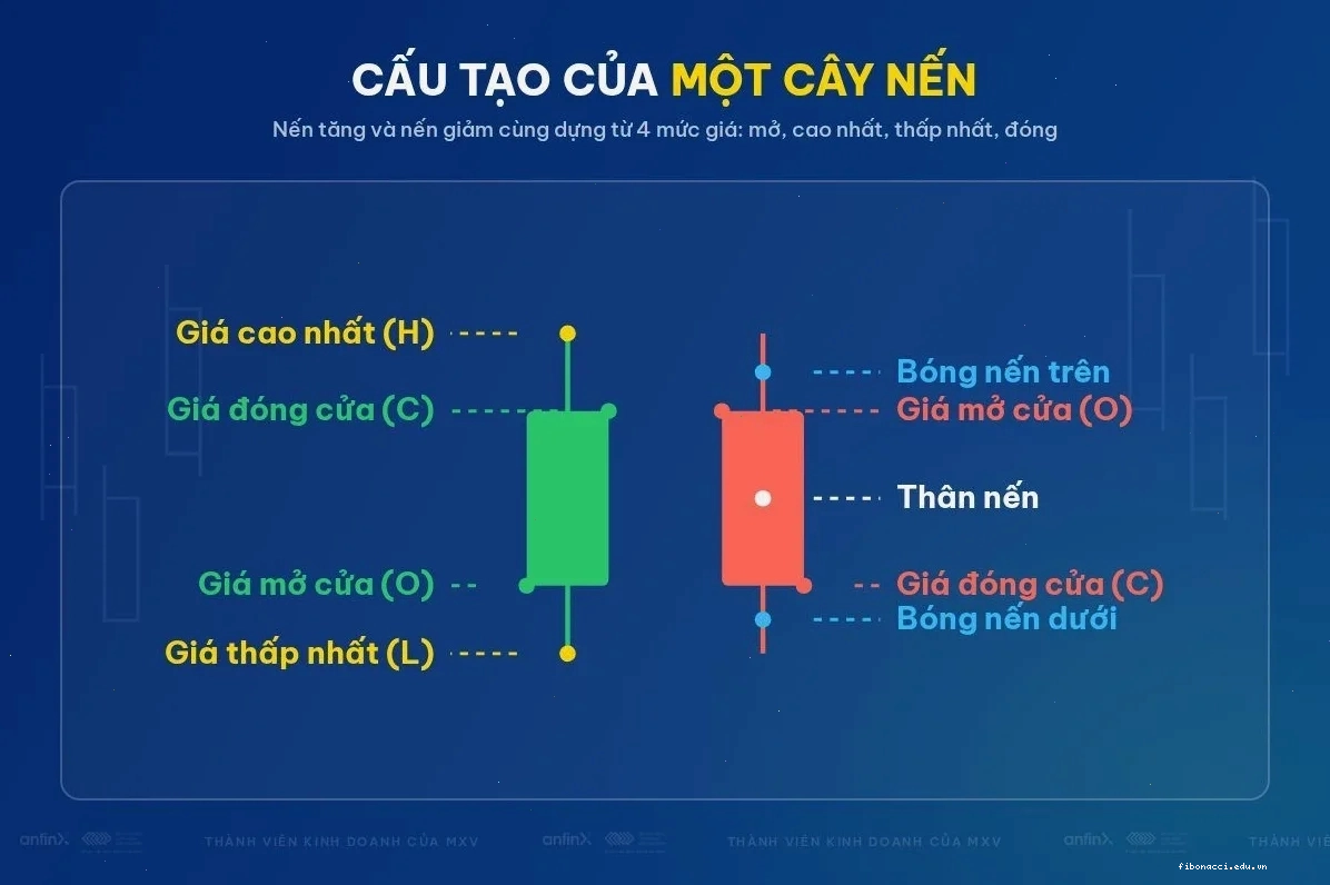 Cấu trúc của một cây nến Nhật