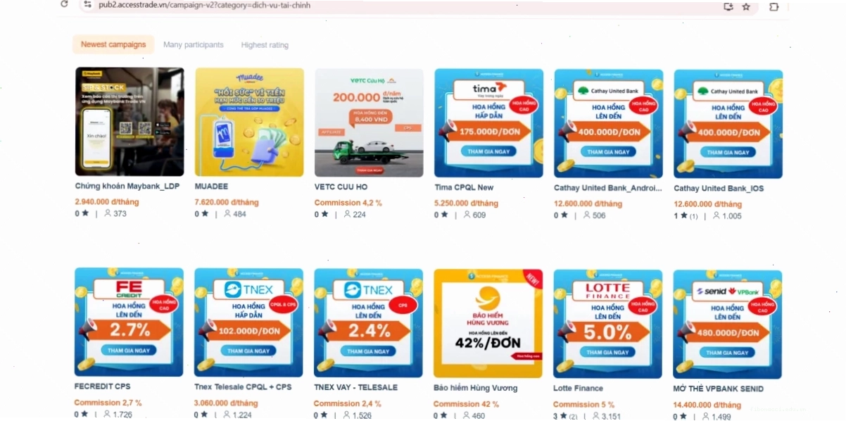 Chiến dịch tài chính ACCESSTRADE