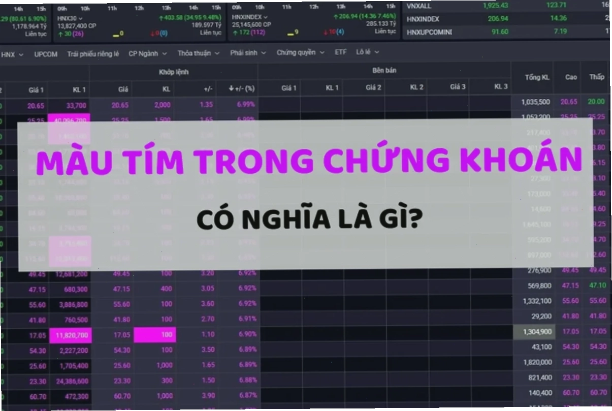 Chiến lược giao dịch cổ phiếu màu tím