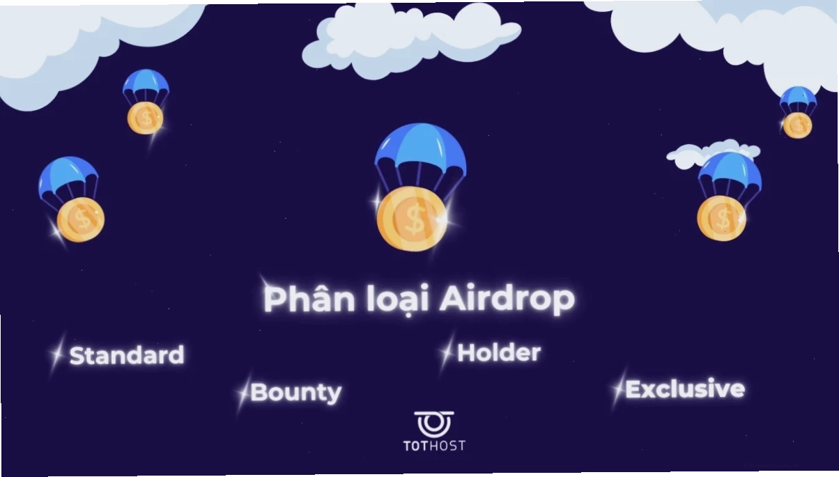 Crypto Airdrop chia làm 4 loại chính