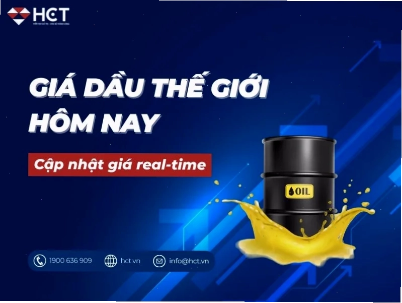Giá dầu thô thế giới trực tuyến biến động theo ngày