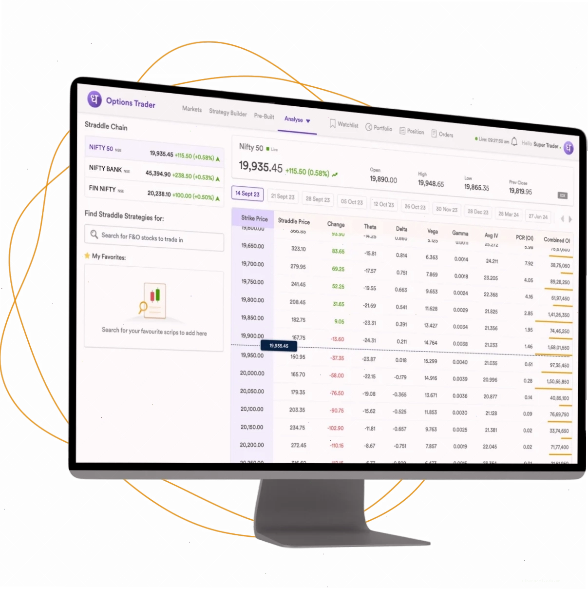 Giao dịch trên màn hình lớn với Dhan Web