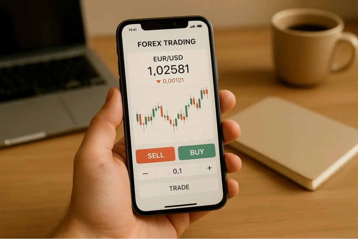 Giao diện Forex trading apps đa dạng