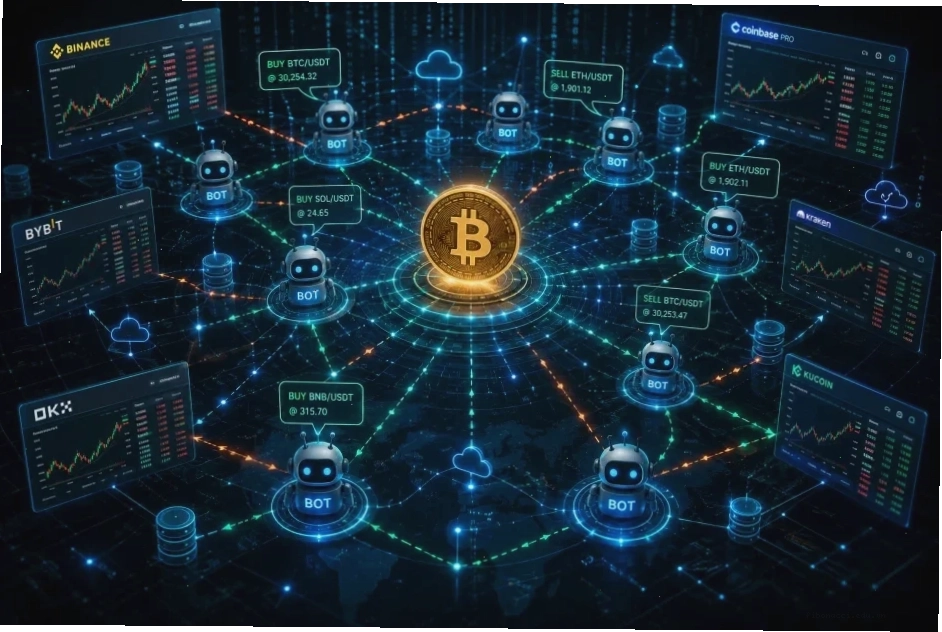 Giao diện một bot trade coin phổ biến trên sàn Binance