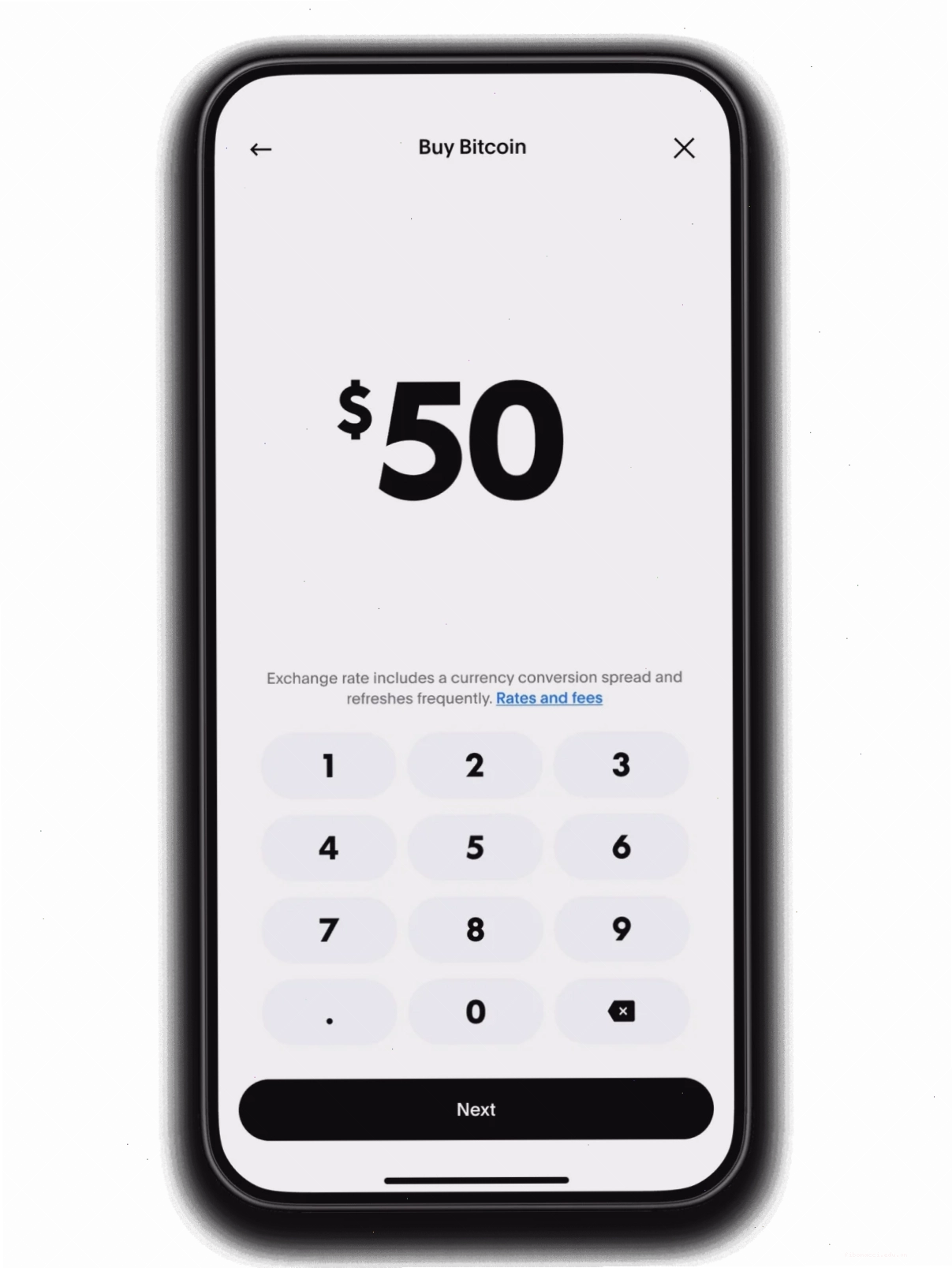 Giao diện mua crypto bằng PayPal