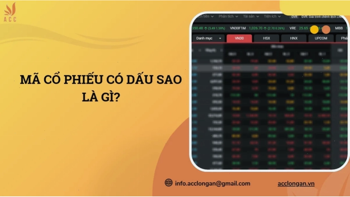 Mã chứng khoán FPT có dấu sao và ý nghĩa trên bảng giá