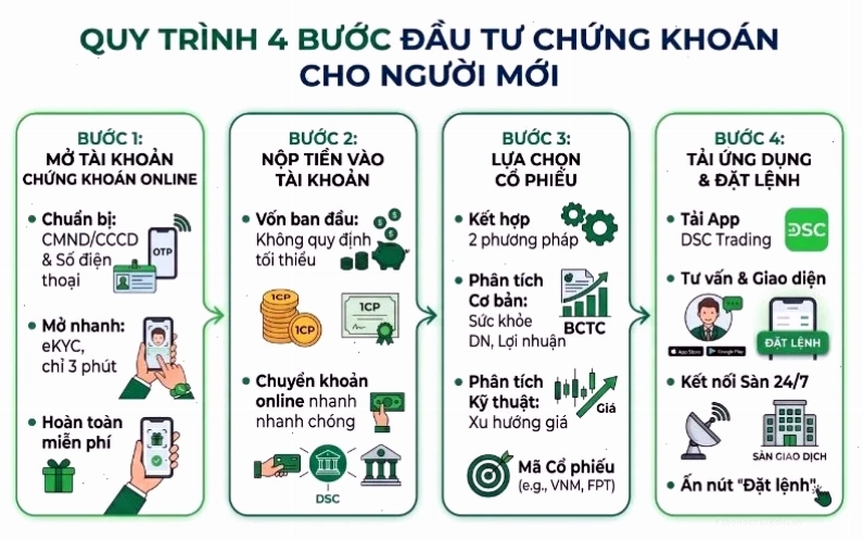 Người mới bắt đầu phân tích biểu đồ chứng khoán
