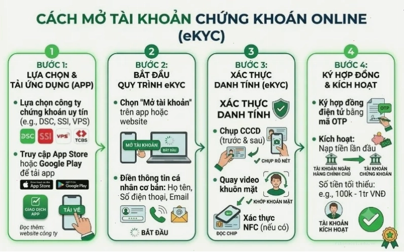 Quy trình đăng ký tài khoản chứng khoán online nhanh chóng