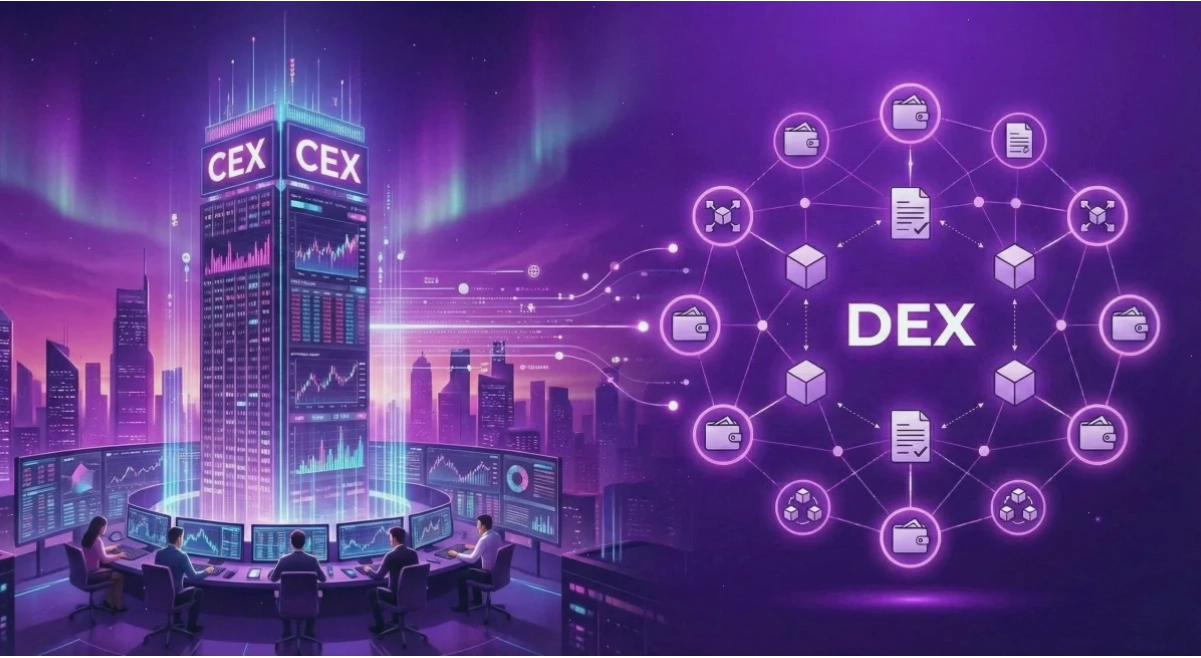 Sàn giao dịch CEX DEX trong Affiliate Crypto