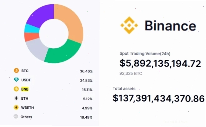 Tài sản và phân bổ token của sàn Binance - TOPI