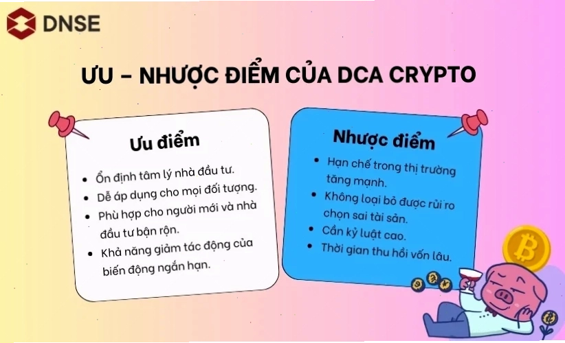 Ưu nhược điểm của DCA Crypto là gì