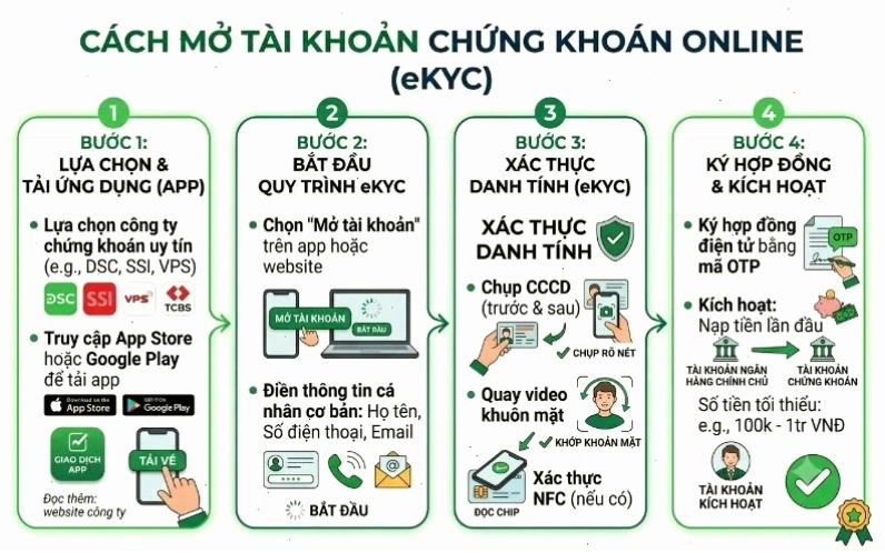 Xác thực khuôn mặt khi đăng kí tài khoản chứng khoán